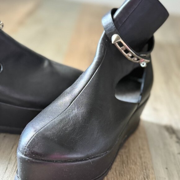 UNIF-Black Platform with Spiked Straps.  RARE - Picture 9 of 15